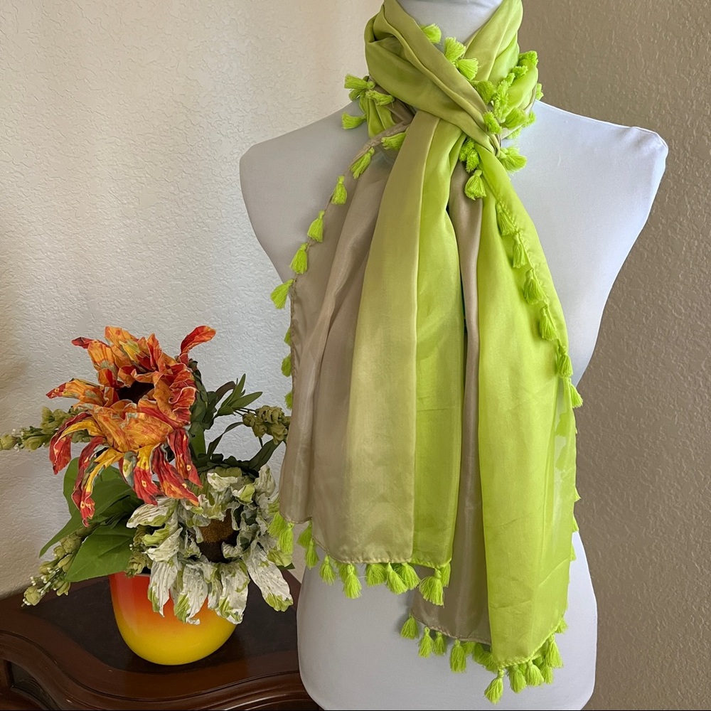 Calypso St Barth Silk Dip Dye Scarf